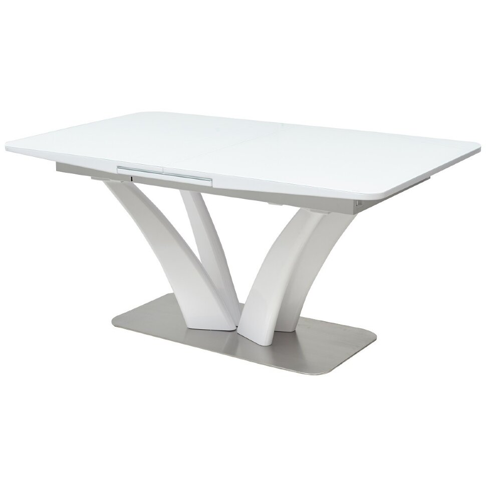 Стол FREYA 160 WHITE GLASS белый глянец М-City Стол FREYA 160 WHITE GLASS белый глянец М-City