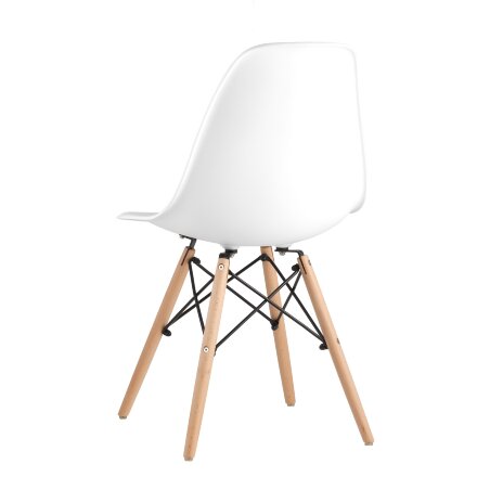 Стул Eames Style DSW белый (разборный каркас) 