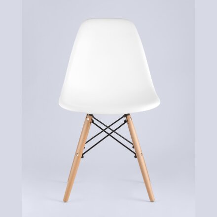 Стул Eames Style DSW белый (разборный каркас) 