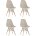 Стул Eames Style DSW бежевый x4 (разборный каркас) 