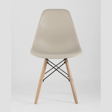 Стул Eames Style DSW бежевый x4 (разборный каркас) 