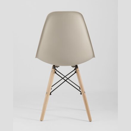 Стул Eames Style DSW бежевый x4 (разборный каркас) 