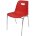 Стул пластиковый на металлокаркасе Venezia-4 Rosso red Ral 527 Красный