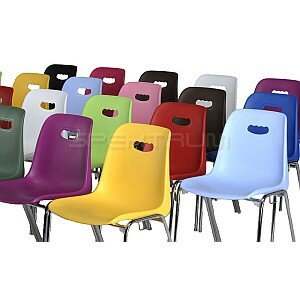 Стул пластиковый на металлокаркасе Venezia-4 Pantone 283c Голубой
