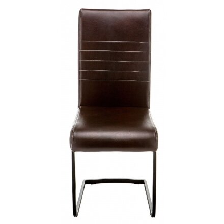 Стул на металлокаркасе Porte shiny brown 