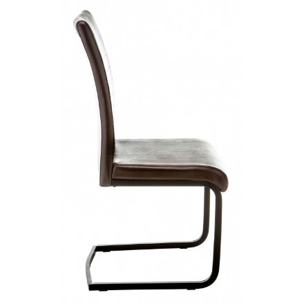 Стул на металлокаркасе Porte shiny brown 