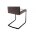 Стул на металлокаркасе Porte shiny brown 