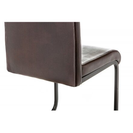 Стул на металлокаркасе Porte shiny brown 