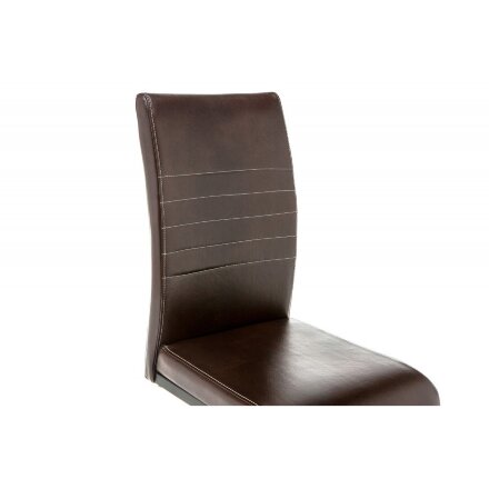 Стул на металлокаркасе Porte shiny brown 