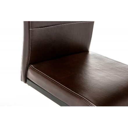 Стул на металлокаркасе Porte shiny brown 