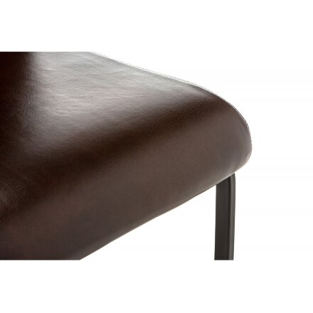 Стул на металлокаркасе Porte shiny brown 