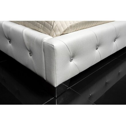 Кровать Cladina 160 см x 200 см white PU 